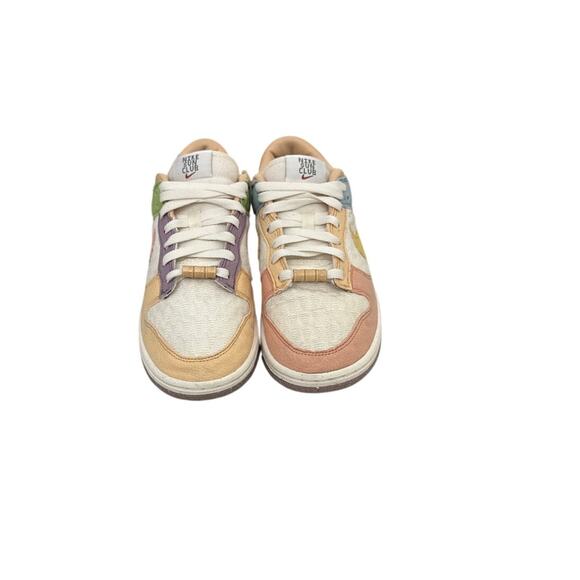 Nike Shoes Dunk Low Retro Sun Club Tan White Multicolor Sneakers Women's 8.5 - Picture 2 of 6